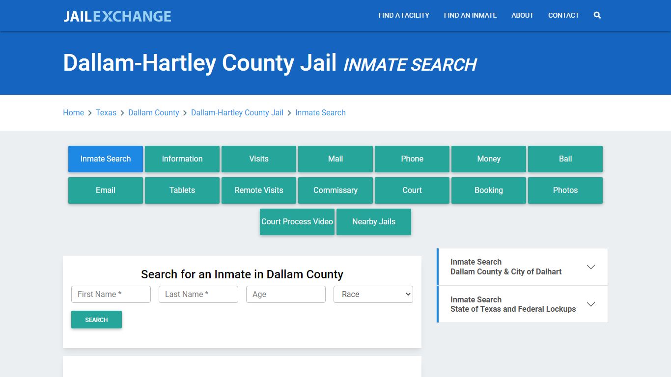 Dallam-Hartley County Jail, TX Inmate Search: Roster & Mugshots